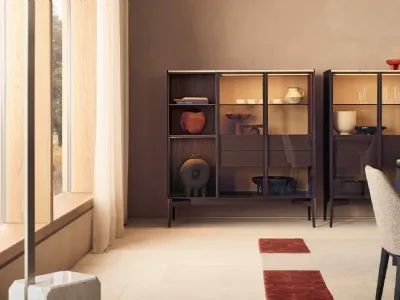 Madia Code Vetrina in legno di Poliform