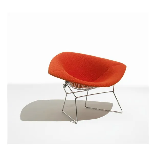 Poltroncina in tessuto Bertoia Large Diamond Chair di Knoll