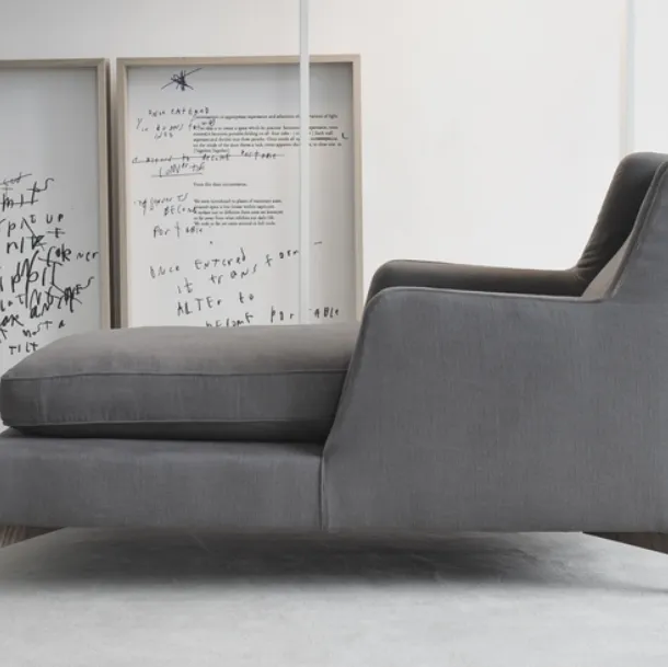 Poltroncina Chaise longue in tessuto Class di Vibieffe