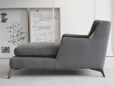 Poltroncina Chaise longue in tessuto Class di Vibieffe