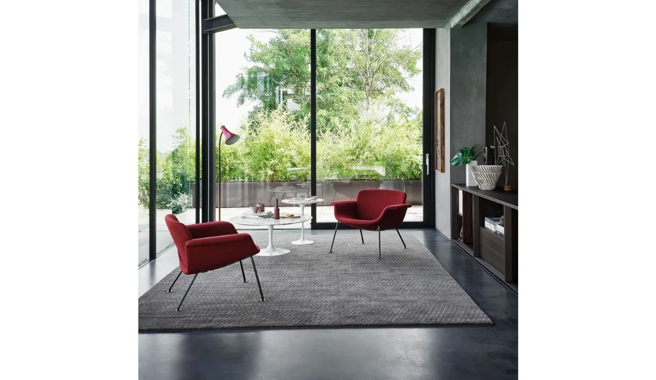 Poltroncine in tessuto Rosso KN Collection by Knoll KN04 di Knoll