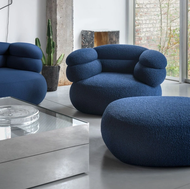 Poltrona imbottita Biboni Lounge Chair di Knoll