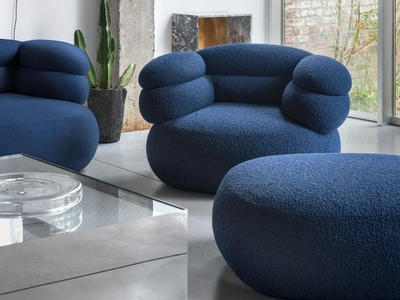 Poltrona imbottita Biboni Lounge Chair di Knoll