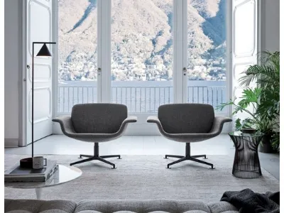 Poltroncina KN01 Swivel Lounge Chair di Knoll