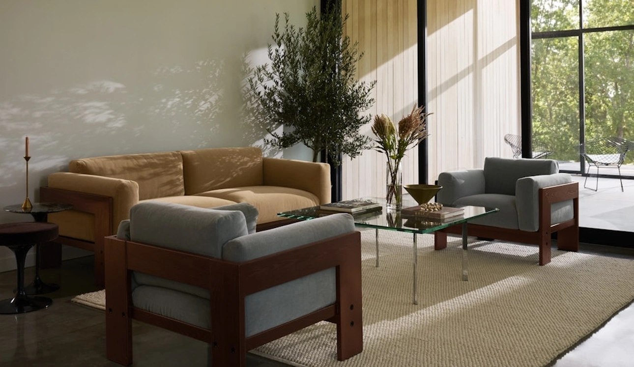Poltrona imbottita Bastiano Lounge Chair di Knoll