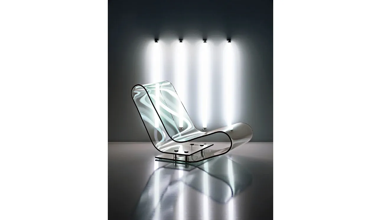 Poltrona di design in plexiglas trasparente LCP di Kartell