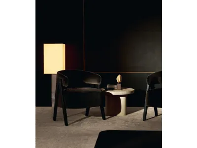 Poltroncina in velluto Loai di Poliform