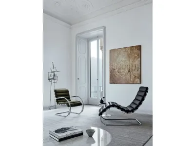 Poltroncine MR Lounge Collection in pelle e metallo di Knoll