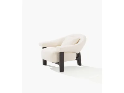 Poltrona in tessuto Owen di Poliform