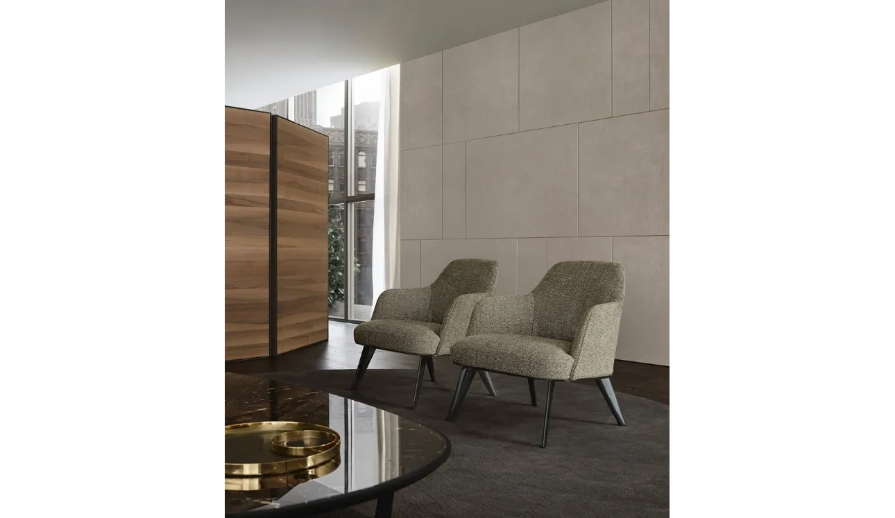Poltroncina in tessuto Jane di Poliform