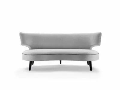 Divano lineare a due posti in tessuto Drop 20 di Flexform