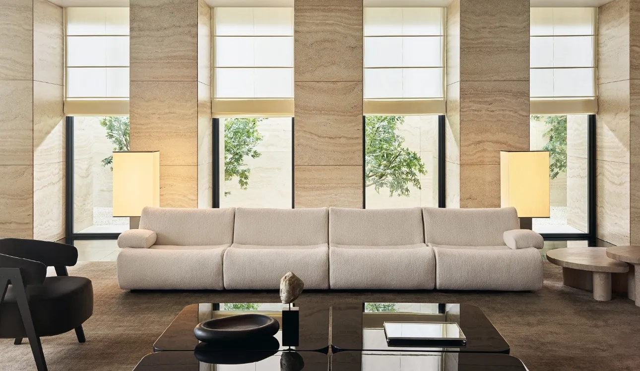 Divano lineare Ernest di Poliform