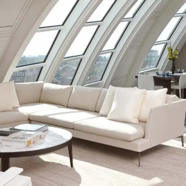 Divano angolare Feel Good Large in tessuto di Flexform