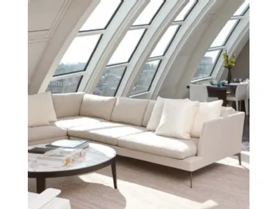 Divano angolare Feel Good Large in tessuto di Flexform