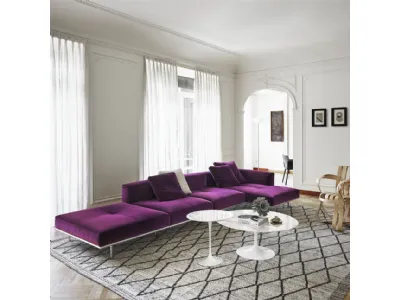 Divano con penisola in tessuto Matic Sofa Collection di Knoll