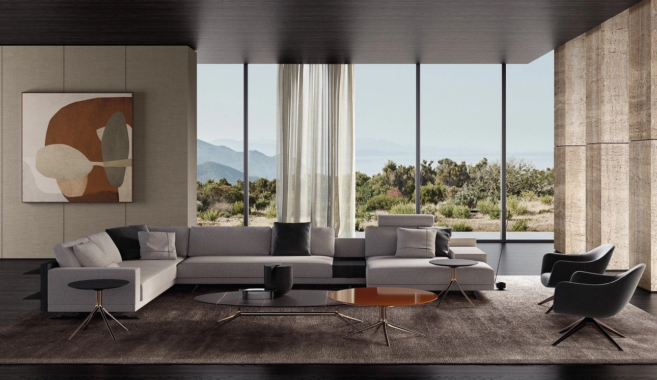 Divano angolare Mondrian di Poliform