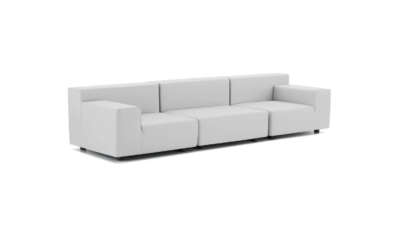 Divano Plastics Tech Fabric in ecoipelle riciclabile di Kartell