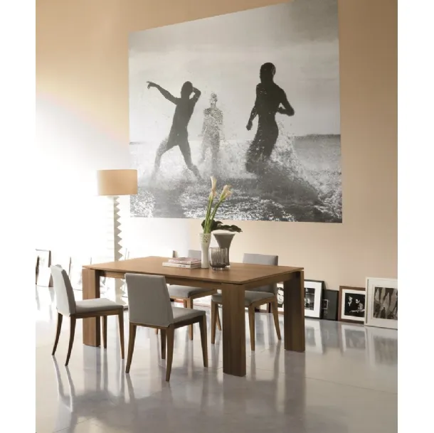 Tavolo moderno allungabile in legno Kevin di Porada