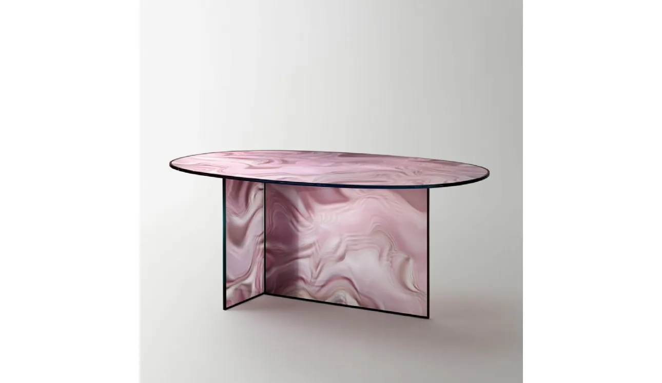 Tavolo Liquefy Ovale di Glas Italia