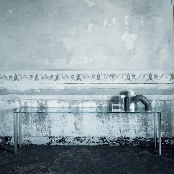 Tavolo Metal Rettangolare di Glas Italia