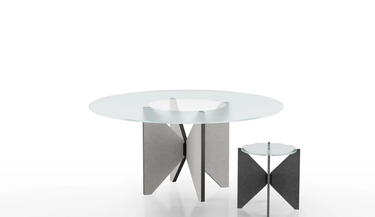 Tavolo Saturno Glass di Alias