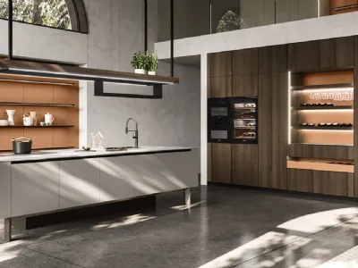 Cucina Design con isola Ak Project 04 di Arrital
