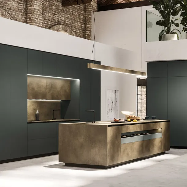 Cucina Design con isola Ak Project 05 di Arrital
