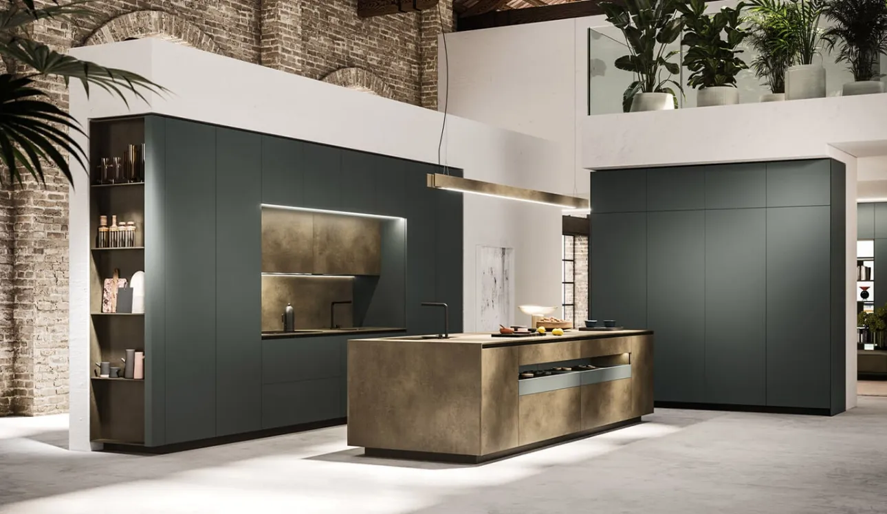 Cucina Design con isola Ak Project 05 di Arrital