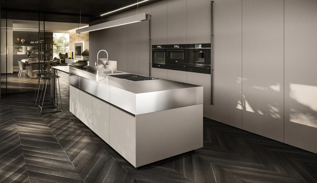 Cucina Design con isola Ak Project 07 di Arrital