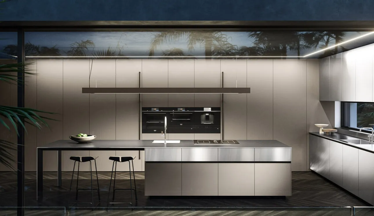 Cucina Design con isola Ak Project 07 di Arrital