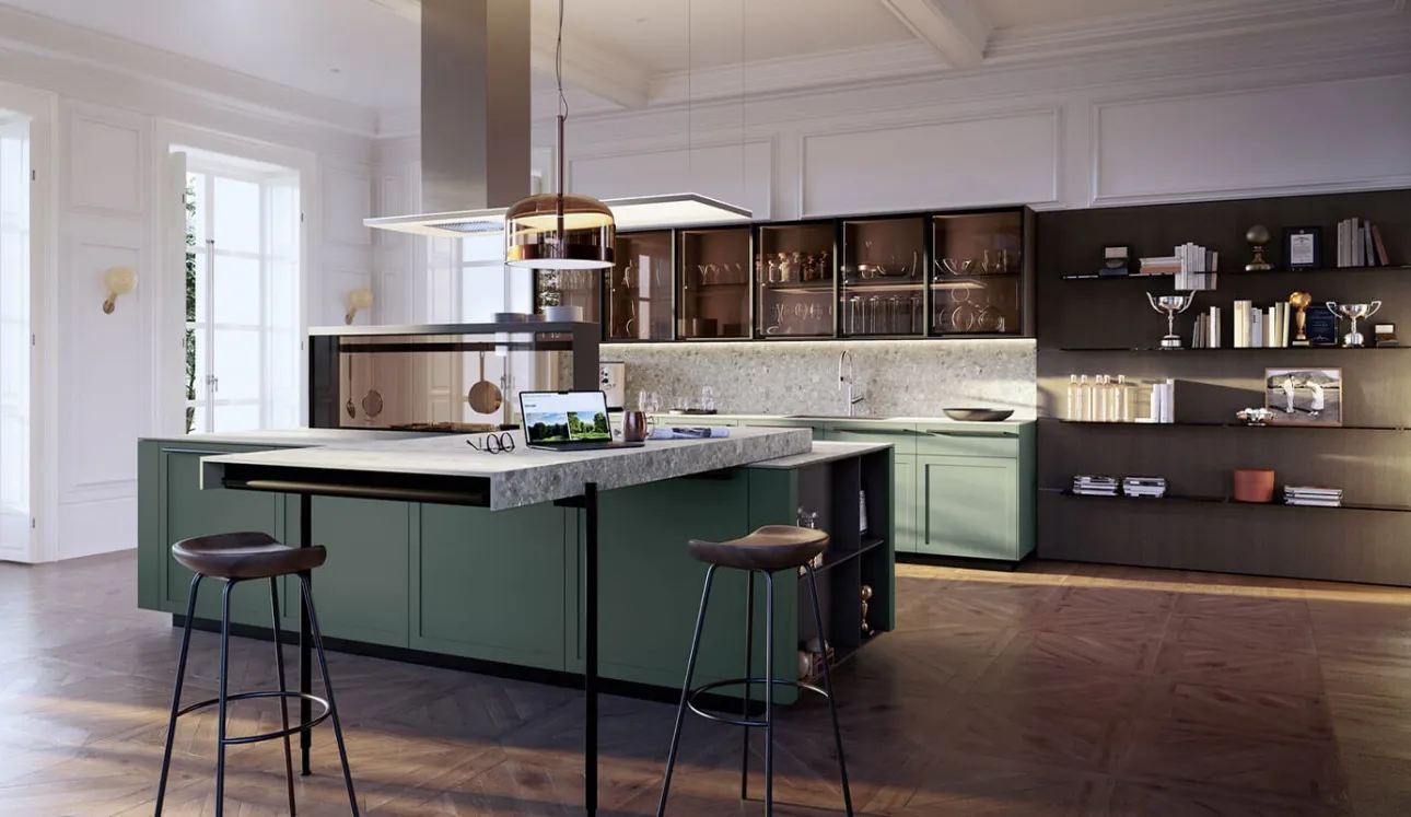 Cucina Design con isola Ak Project 11 di Arrital