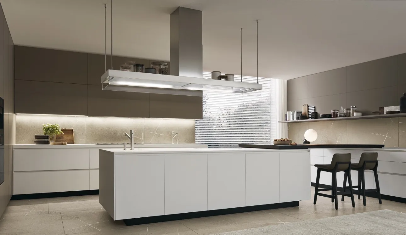 Cucina Design con penisola Alea di Poliform