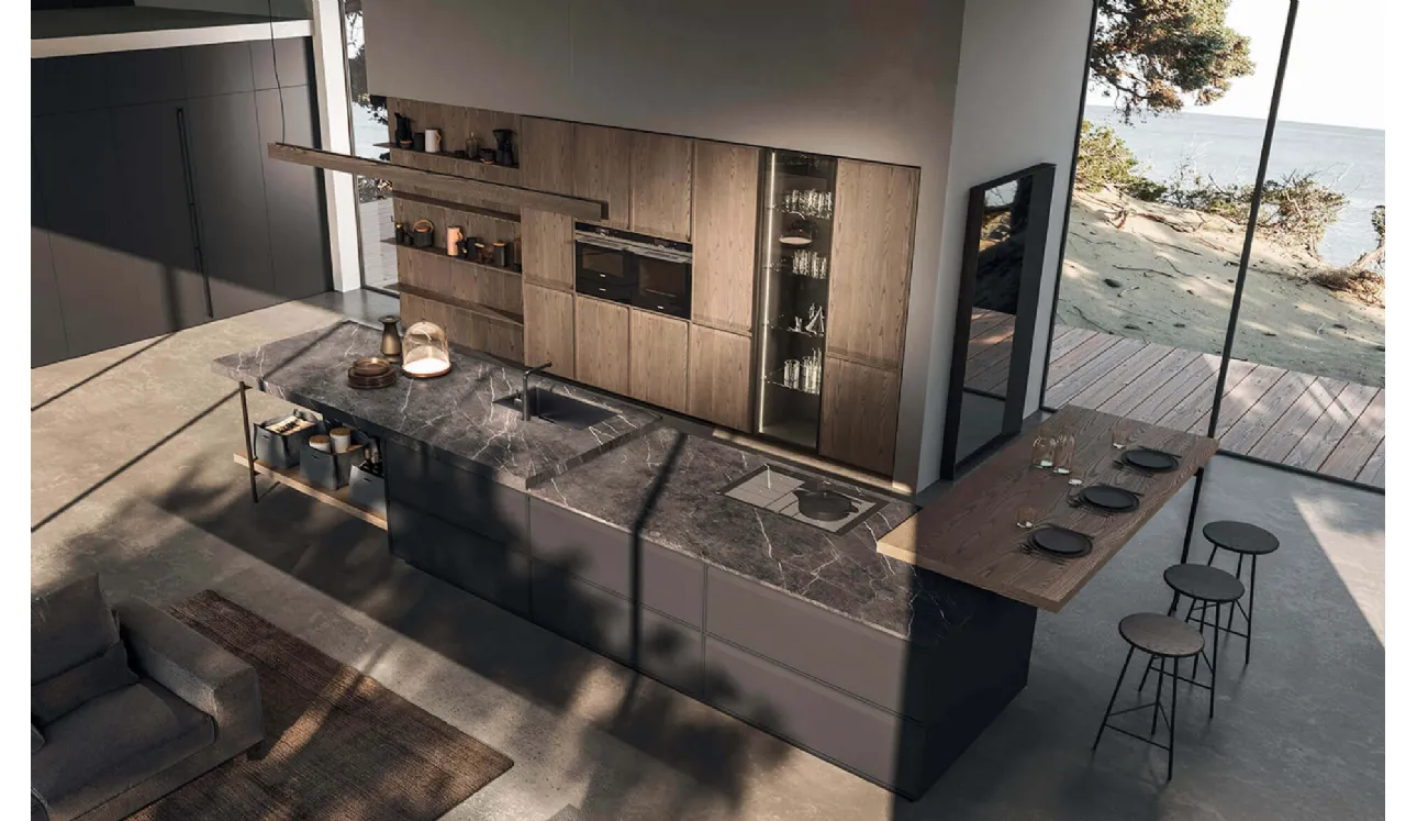 Cucina Design con isola Ak 07 01 di Arrital