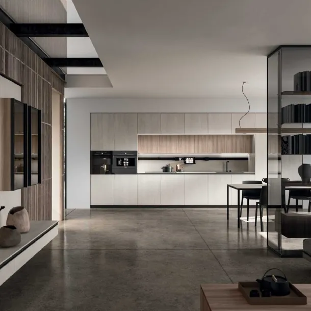 Cucina Design lineare Ak Project 02 in melaminico di Arrital