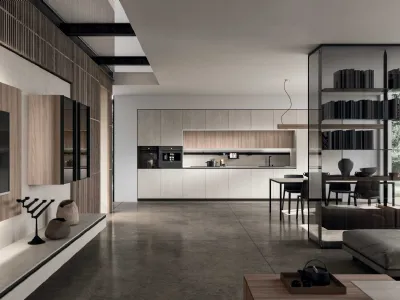 Cucina Design lineare Ak Project 02 in melaminico di Arrital