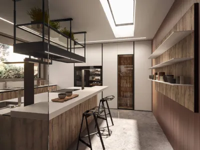 Cucina Design con penisola Ak Project 10 di Arrital