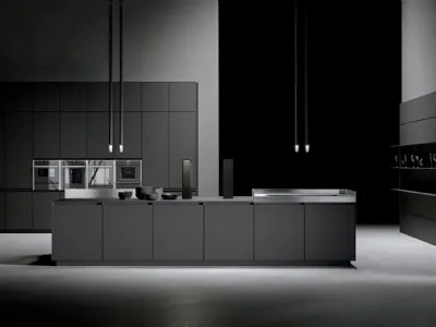 Cucina Design AkB 08 01 in Fenix Piombo di Arrital