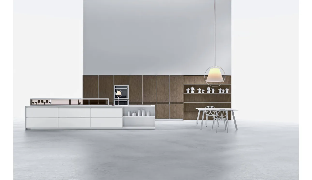 Cucina Design con isola in Corian AkB 08 02 di Arrital