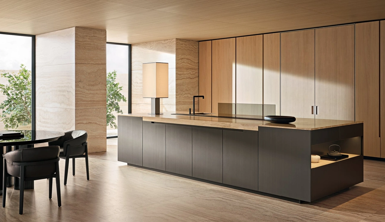 Cucina Design Phoenix in Rovere di Poliform