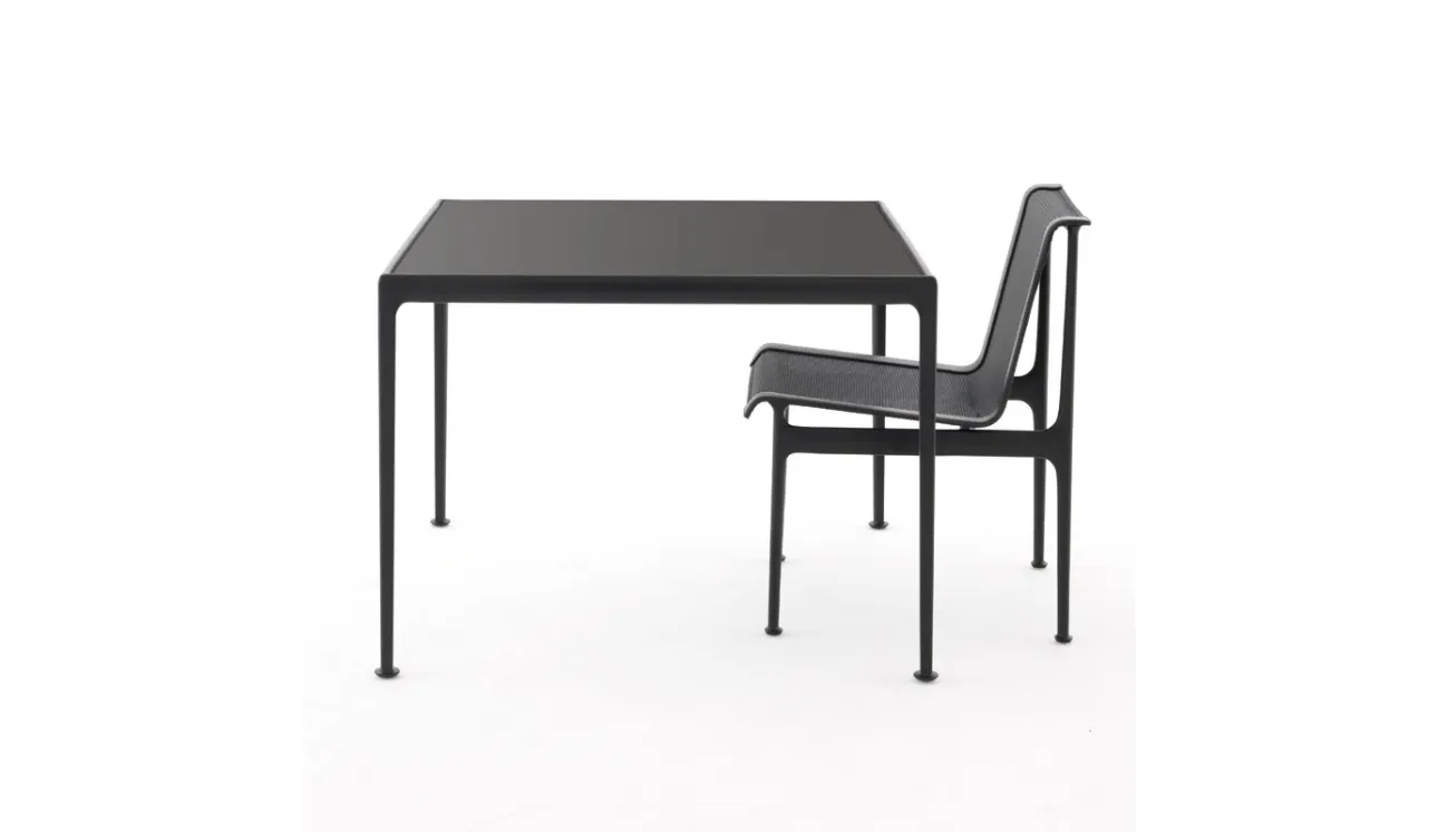 Tavolo e sedia da giardino 1966 Collection In Black di Knoll