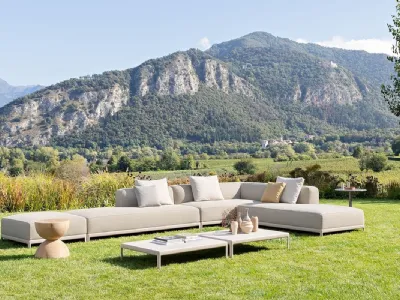 Divano da giardino Aluzen Soft Outdoor di Alias