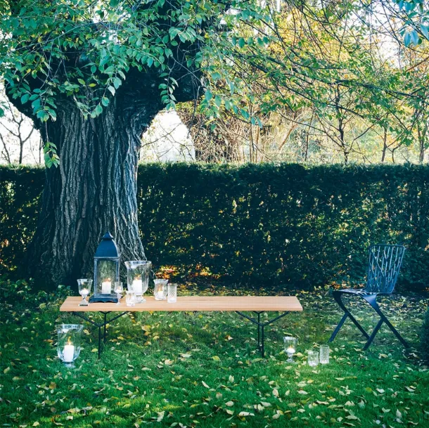 Panca da giardino Bertoia Bench di Knoll
