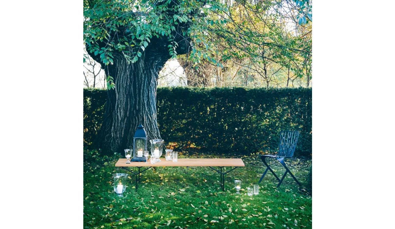 Panca da giardino Bertoia Bench di Knoll