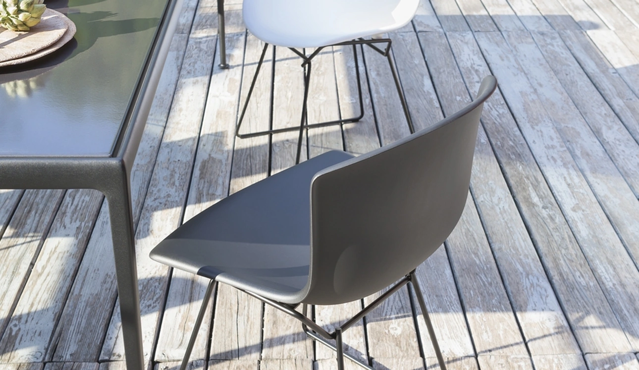 Sedia Bertoia Plastic Side di Knoll