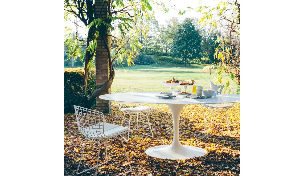 Sedia da giardino Bertoia Side Chair di Knoll