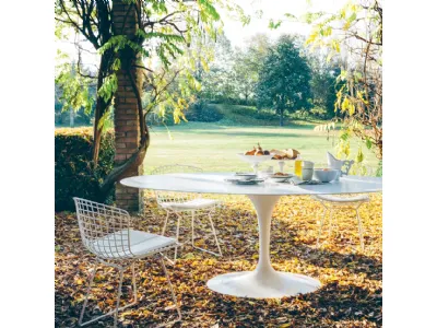 Sedia da giardino Bertoia Side Chair di Knoll