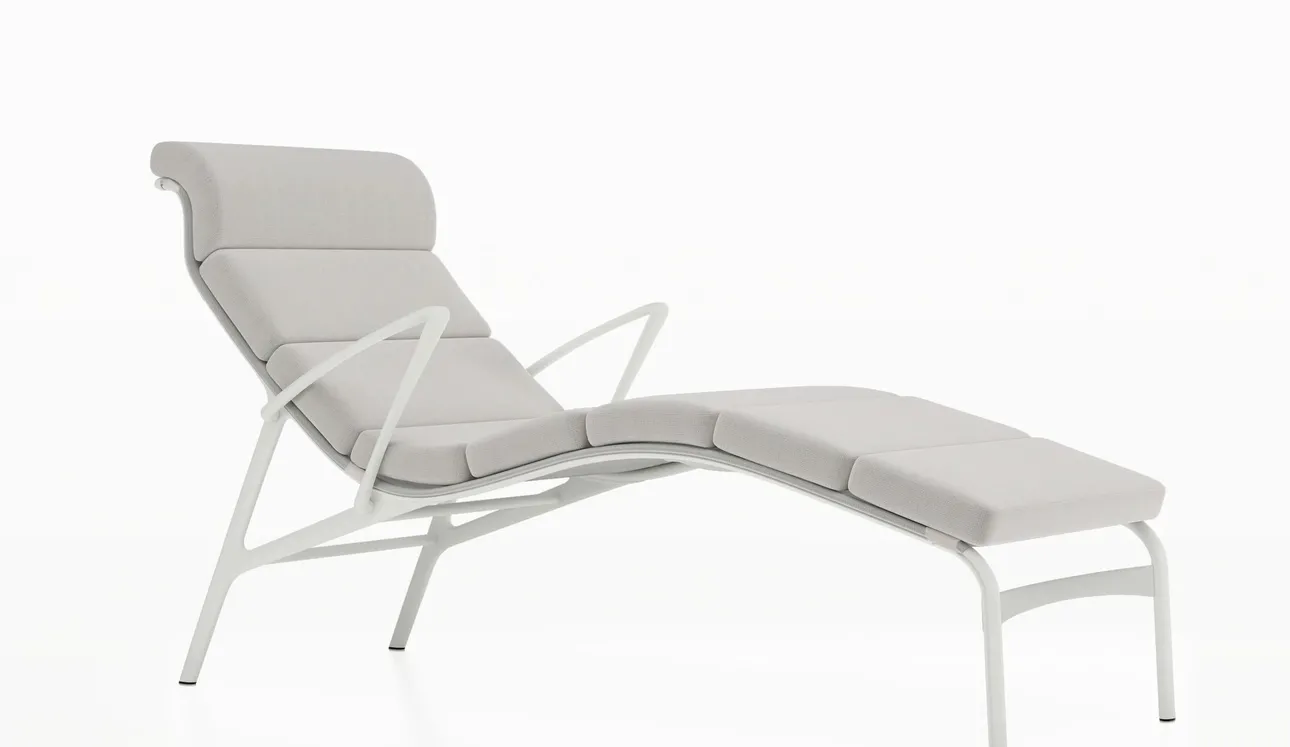 Lettino Longframe soft armrest outdoor di Alias