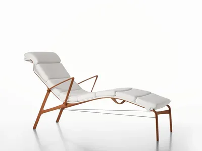 Lettino Longframe soft armrest outdoor di Alias