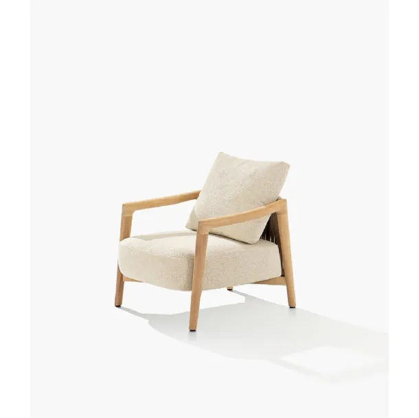 Poltroncina Ponte in legno e tessuto di Poliform