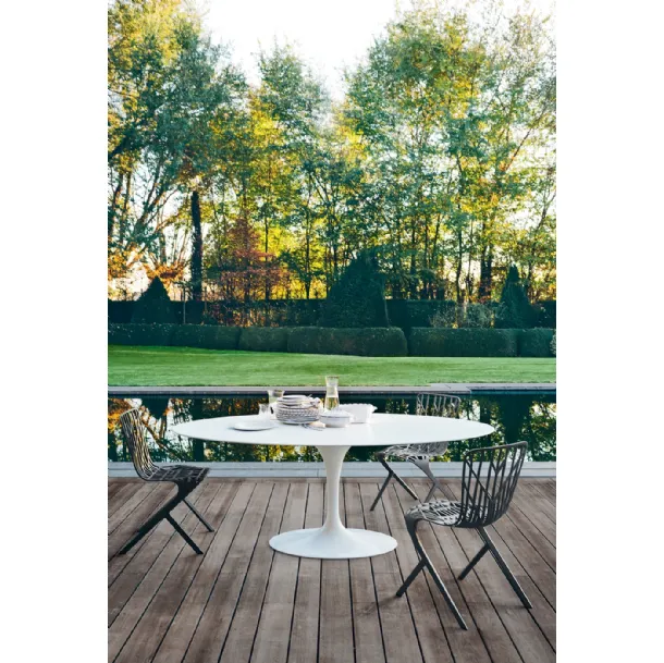 Sedia da giardino Washington Skeleton Side Chair di Knoll